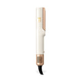 Air Straightener blanco con mango oro rosa, en vertical, vista frontal