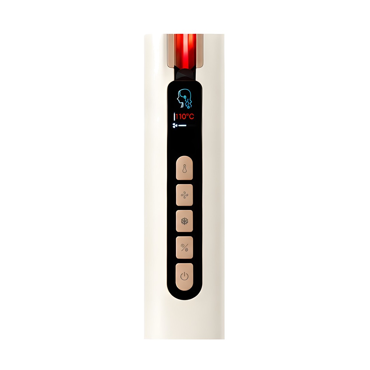 Air Straightener, bedieningspaneel met lampjes en rood display