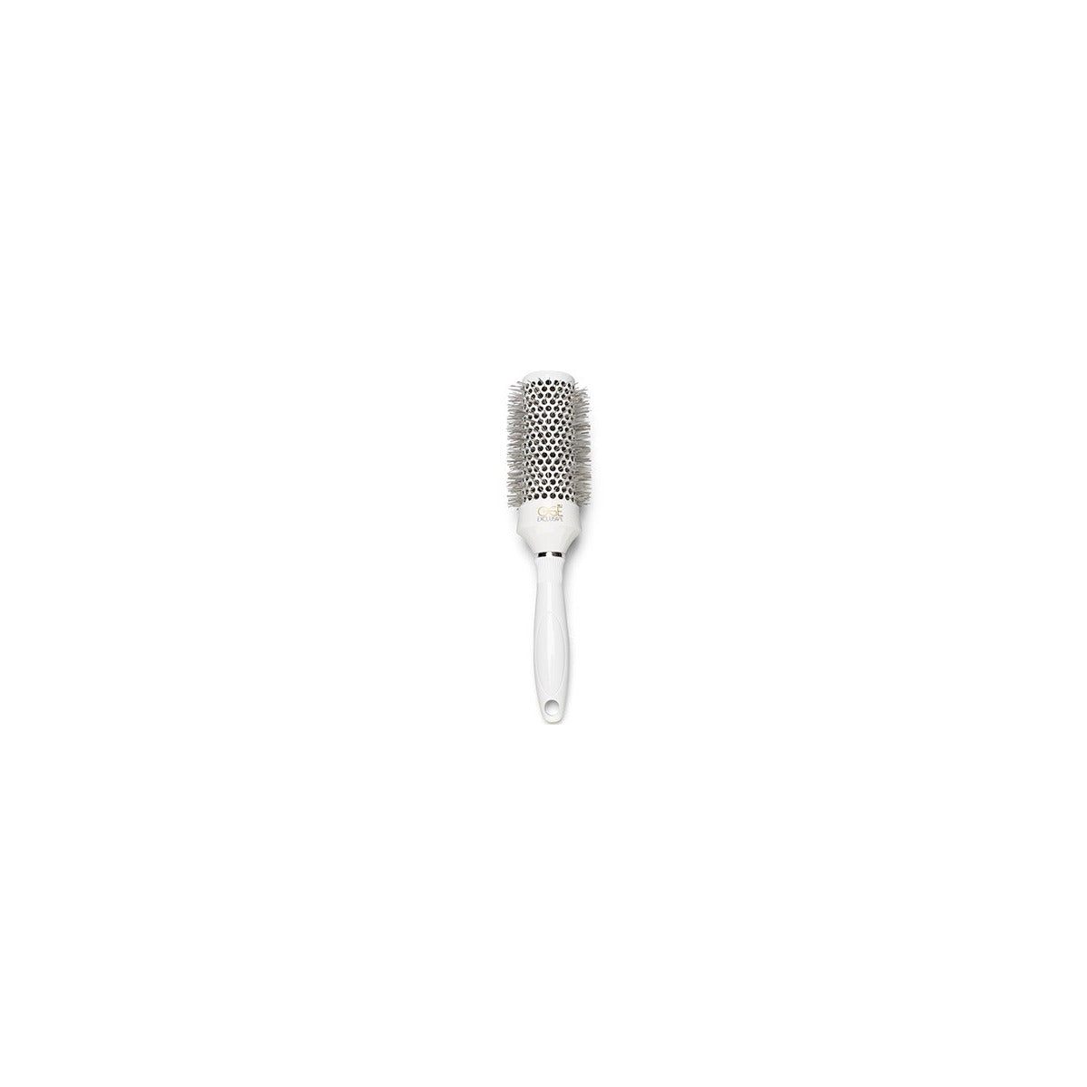 Föhnborstel 32 mm, wit met keramische ronde kop